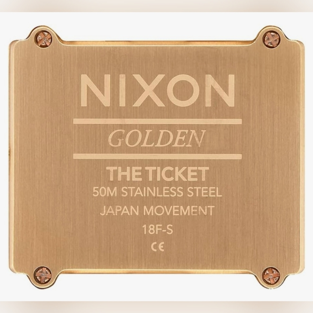 Nixon Ticket II Quartz Gold Watch *NWT* - Picture 6 of 16